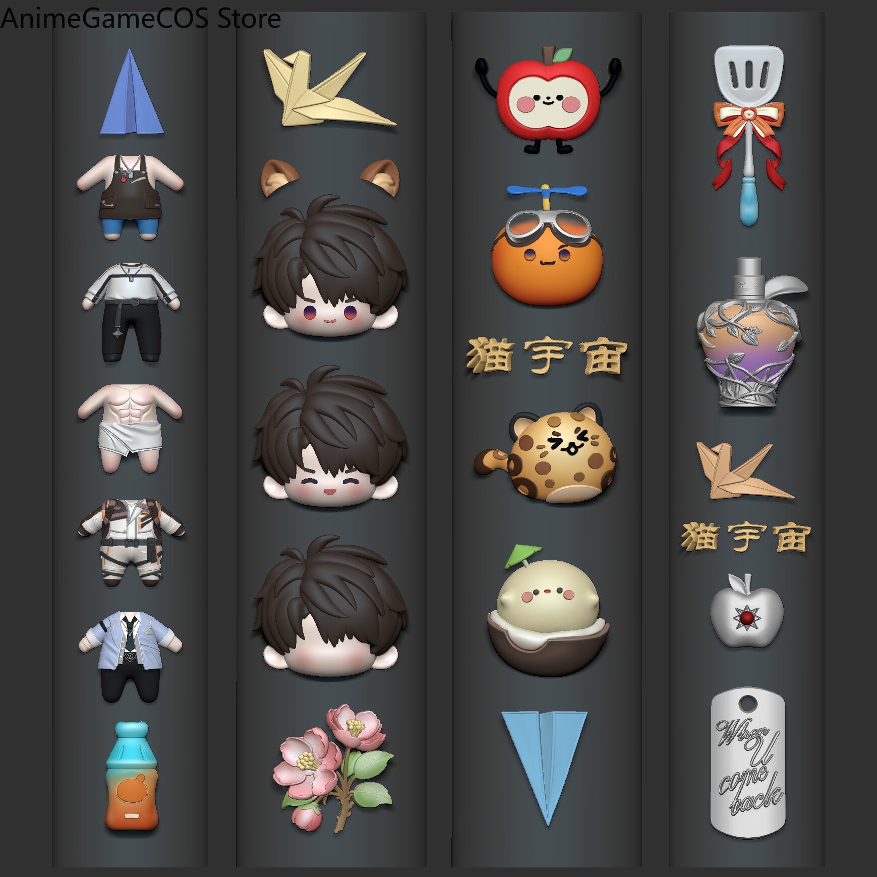 Nail Art - Stampo per manicure Anime Love and