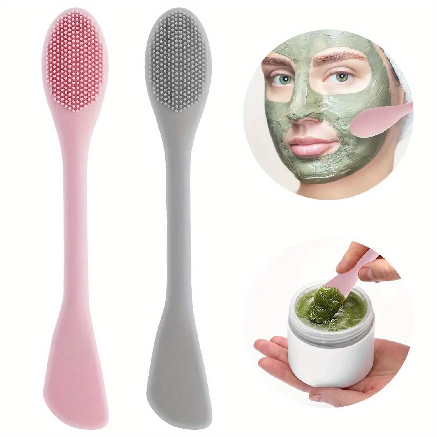 Silicone Face Scrubber Electric - Spazzola per maschera facciale a doppia