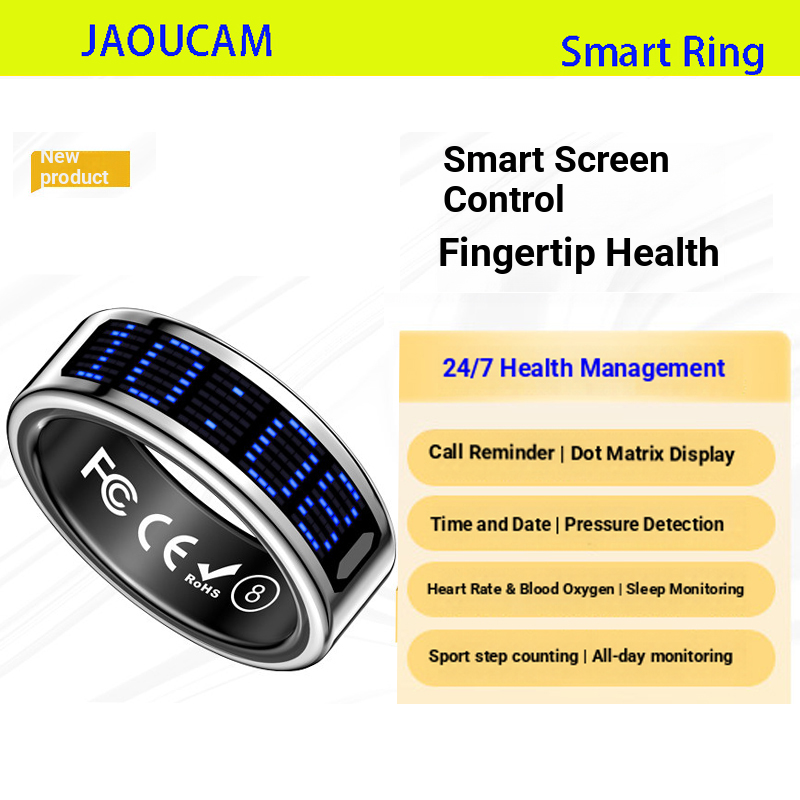 Health Monitors - Anello Smart 2026 con Chiamata, Notifiche,