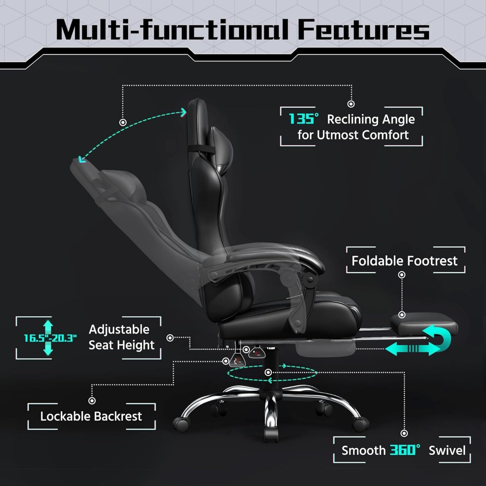 Comoda Sedia da Gaming in Pell - Massage recensione e prezzo