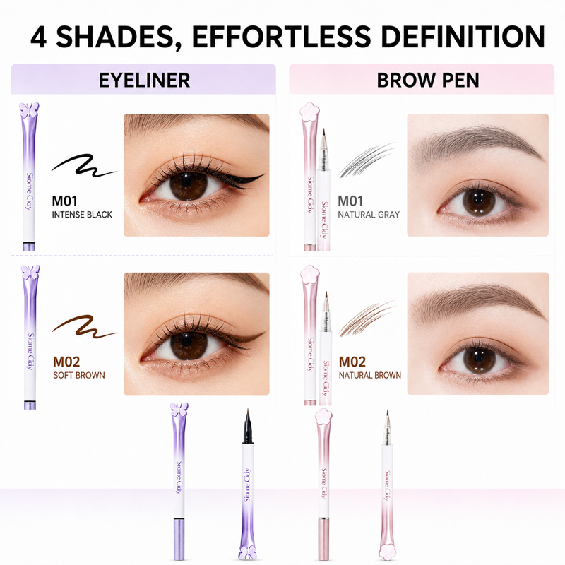 Siome Cidy Set 4 Pezzi Eyeline - Waterproof Liquid Eyeliner Pen recensione e prezzo