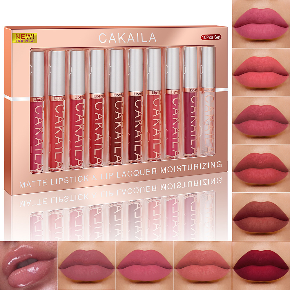 Set da 4/10 pezzi Rossetto Liq - Matte Velvet Lip Tint Long Lasting recensione e prezzo