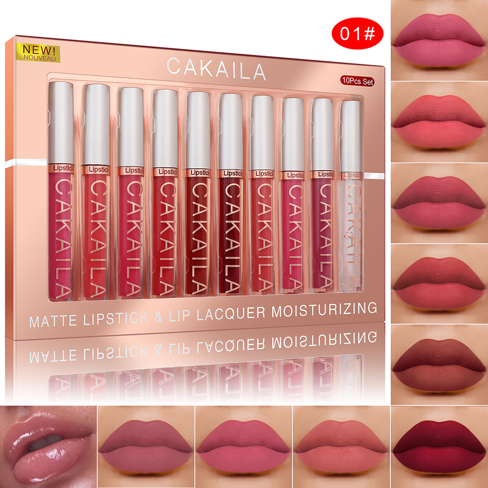 Set da 4/10 pezzi Rossetto Liq - Matte Velvet Lip Tint Long Lasting recensione e prezzo